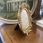 Vintage Matson Picture Frame Rose  6x4-3 4    24kt Gold Plated Signed F1720