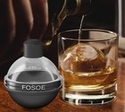 Silicone Ice Ball Molds For Whiskey - Set Of 4 Round Makers With Lids For