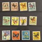 Stamp Lot Assorted World Butterfly Stamps Lot Of 34 Stamps Worldwid