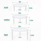 3 Pcs Acrylic Cake Stands  Reusable Round Cupcake Holder For Dessert Cake Piz   