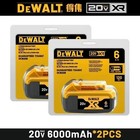 Dewalt Dcb206 20v Max Xr 2 Pack 6 0ah Lithium-ion Battery New In Pack Batteries
