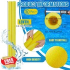2 Jumbo Foam Pool Noodles Yellow 40 Inch Swim Craft Tube