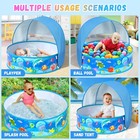Baby Beach Tent  Pop-up Above Ground Pool  Foldable Kiddie Pool With Sun Shel   