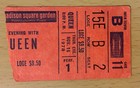 1978 Queen Jazz Tour Madison Square Garden Concert Ticket Stub Freddie Mercury