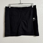 Tattoo Golf Skort 8 Black Skull Performance Womens Lined Uv Wicking Skirt