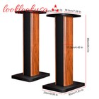 Bookshelf Floor Speaker Stands 1pair Wood Column Home Theater Speaker Bookshelf