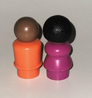 Vtg Fisher Price Little People Sesame Street Susan   Gorden Figures Great Cond