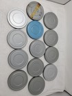 13 Vintage Random Gray Grey Blue 8 Mm Film 5  Reels And Cans