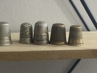 13 Antique   Vintage Sewing Thimbles Michigan Sunbeam