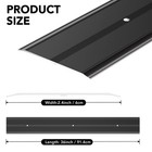 Raytano 36 l  2 4 w  0 1 h Aluminum Floor Transition Strip For Carpet Wood Tile