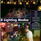 2025 New Avatarcontrols G40 Solar String 25led 50ft Multicolor warm White Lights