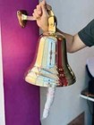 14 big Nautical Solid Brass Ship s Boat Bell Marine Maritime Wall Decor Gift