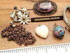 Vintage Antique Victorian Art Deco Craft Broken 10 Piece Jewelry Making Lot  4