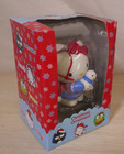 Sanrio Hello Kitty  Christmas Ornament Holding Snowman Dark Blue Rare 2001