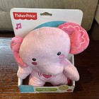 Fisher Price Pink Elephant Stuffed Plush Calming Vibrations Soothing Music Nib