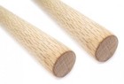 Pair 2 Escrima Kali Arnis Fighting Martial Arts Stick White Oak 26  With Case