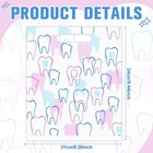 300 Pcs Tooth Merchandise Bags With Handles Plastic Dental Bags For Patients    