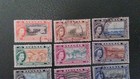 Bahamas Qe Ii 1954 Used Lot Of 13 Definitive Stamps  Perf 11 X 11 1 2