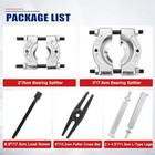 Bearing Puller Set  5 Ton Capacity Bearing Separator  Pinion Wheel Bearing Blue