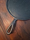 Vintage Cast Iron Griddle Skillet   7  Lh Southern Mystery Skillet