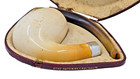 Unbranded Antique Meerschaum Pipe W sterling   Horn  estate Pipe 
