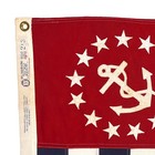 Vintage Cotton Usps Power Squadrons Ensign Flag Anchor Boat Cloth Nautical Art