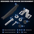 Transom Mount Bracket For Lowrance On Bass Fishing Boat Skimmer Dsi Transducer