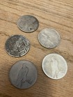 5 Coin Peace   Morgan Dollar Lot Worse Than Cull Slick 90  Silver  5 Face