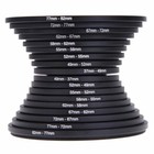 18 Pcs Filter Ring Adapter Set Lens Metal Stepping Rings Step Up Down Lenses