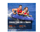 Inflatable Towable Tube For Boating 1-2 Rider 51 8 Inch Round Water Sport Vevor