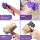 Dog Brush For Shedding  Cat   Dog Grooming  Self Clean- Original Hertzko