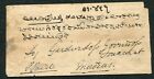 India  hyderabad  1854 Pre-stamp Envelope Secundrabad To Madras  Good Markings