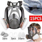 For 6800 Facepiece Us Full Face Gas Mask Painting Spraying Respirator W  Filters