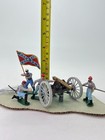 Vintage Britains Ltd Civil War Union Artillery Cannon Toy Soldiers Set Read