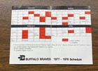 Rare 1977-78 Buffalo Braves Pocket Schedule Aud Genesee Beer Version Auction 2