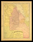 1895 Antique Abyssinia Map Nubia Eritrea French Somaliland British Dated