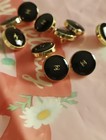 Small Lot Of 10   13 Mm Designer Stamped Chanel Button Replacement Gold Tone 