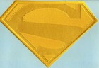7  X 10   Large Embroidered Superman New 52  All Yellow Cape Logo Patch