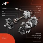 A-premium Power Steering Pump W  Pulley For Honda Accord 08-12 Pilot Crosstour