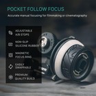 Tilta Ff-t07 Pocket Follow Focus For Cameras   Lenses With 15mm Rod   Holder