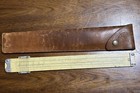 Vintage Pickett Model 1010-t  Trigonometry Slide Rule W  Leather Case Used