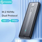 M 2 Nvme Ssd Ngff Sata External Enclosure Usb 3 2 Gen 2 10 Gbps Case Box W uasp