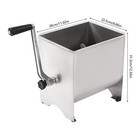 Stainless Steel Meat Mixer  Manual Meat Mixer  Commercial Kitchen Meat Mixer