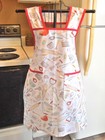 Old Fashioned Full Apron With Vintage Cooking Utensils In Size Large