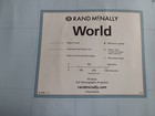 Rand Mcnally Signature Edition World Wall Map 50 x32  Rolled Laminated