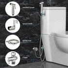 Jep202r Dual Nozzle Bidet Toilet Seat Attachment With Warm Water - Square New