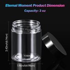 36 Pack 3 Oz Plastic Jars Round Clear Cosmetic Container Jars With Lids  Eter   