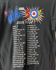The Who T-shirt Mens Medium The Who Hits 50 Years 2015 Black Tour Shirt