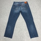 Levis 501 Jeans Mens 34x28 Blue Straight Leg Button Fly Denim Pants Casual Norm
