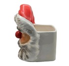 Vtg Christmas Santa Claus Planter Ceramic Head Vase Candy Dish Japan 1963 Relpo